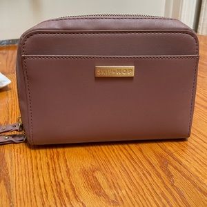 Skip Hop Adjustable Greenwich Convertible Hip Pack, Vegan Leather, Dusty Rose